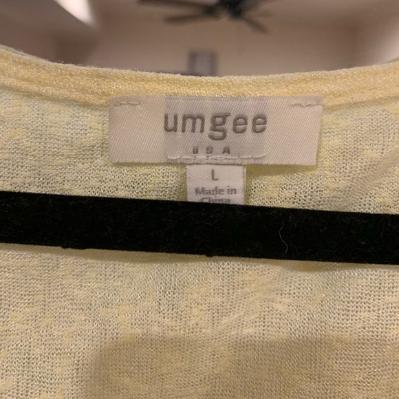 Umgee Ruffled Tank Top- Yellow - Picture 2 of 3